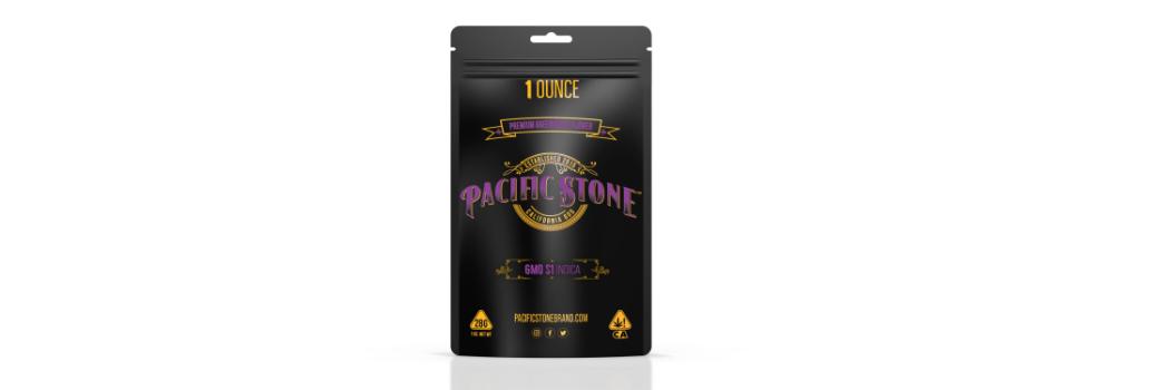 A photograph of Pacific Stone Flower 28.0g Pouch Indica GMO (4ct)