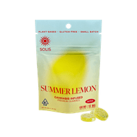 A photograph of Solis Gummies Sativa Summer Lemon 10pk