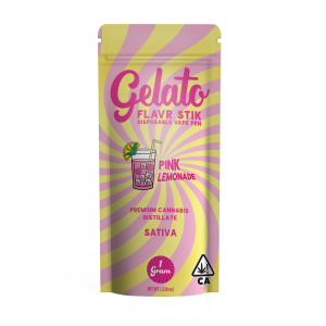 A photograph of Gelato Flavors All-In-One 1g Sativa Pink Lemonade