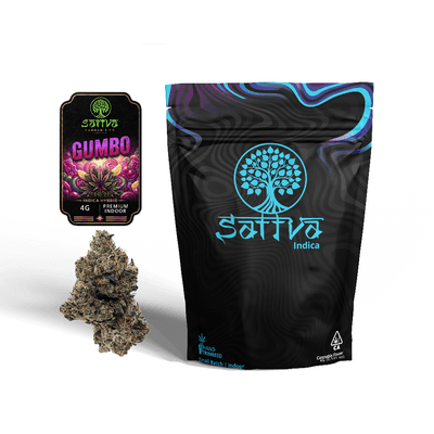 Sattva Cannabis Flower 4g Indica Gumbo