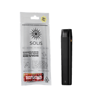 A photograph of Solis All-In-One Vape 1g Indica King Louie XIII Kush