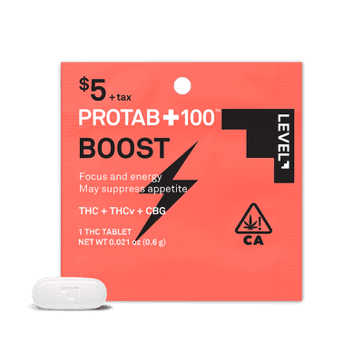 Level Protab Boost 100 1-Piece $5 printed pk