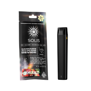 A photograph of Solis Diamond Enhanced All-In-One 1g Sativa Sweet Strawberry