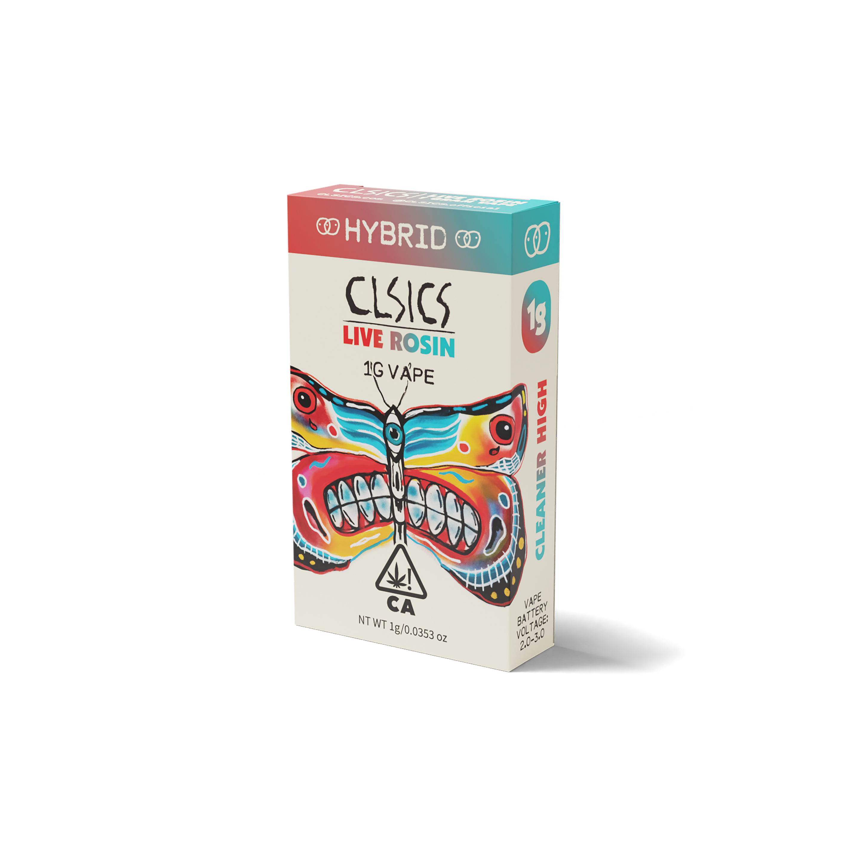 A photograph of CLSICS Live Rosin Cartridge 1g Hybrid Sweet Tooth