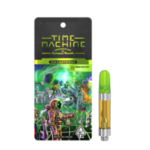 A photograph of Time Machine Cartridge 1g Cannaloupe Kush