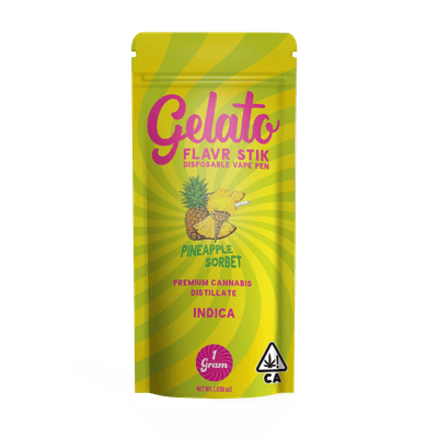 Gelato Flavors All-In-One 1g Indica Pineapple Sorbet 10pk