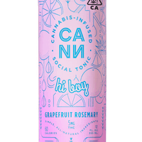 A photograph of CANN Hi Boys Grapefruit Rosemary 4pk