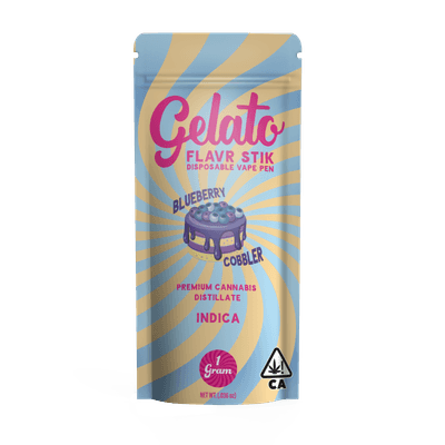 Gelato Flavors All-In-One 1g Indica Blueberry Cobbler 10pk