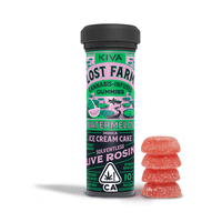 A photograph of Lost Farm Gummies Watermelon Ice Cream Rosin