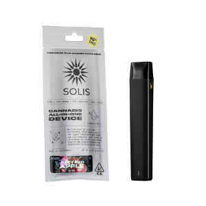 A photograph of Solis All-In-One Vape 1g Sativa Juicy Red Apple