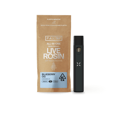 PAX Trip All-In-One Live Rosin with Diamonds 1g Indica Blueberry OG