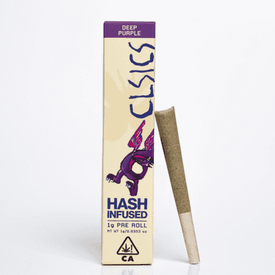 CLSICS Hash Preroll 1g Indica Deep Purple